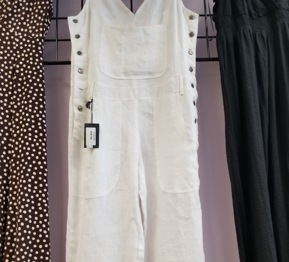 Light White Linen Jumpsuit